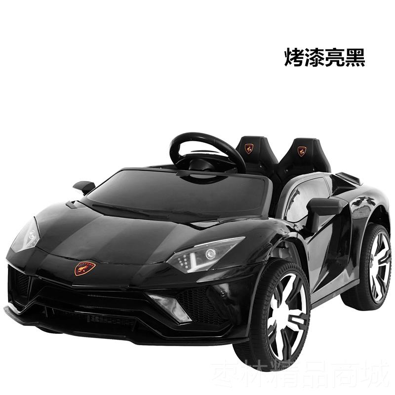 正品儿童电动车仿真兰博基尼四轮遥控小跑可车坐人玩具汽车摇摆童