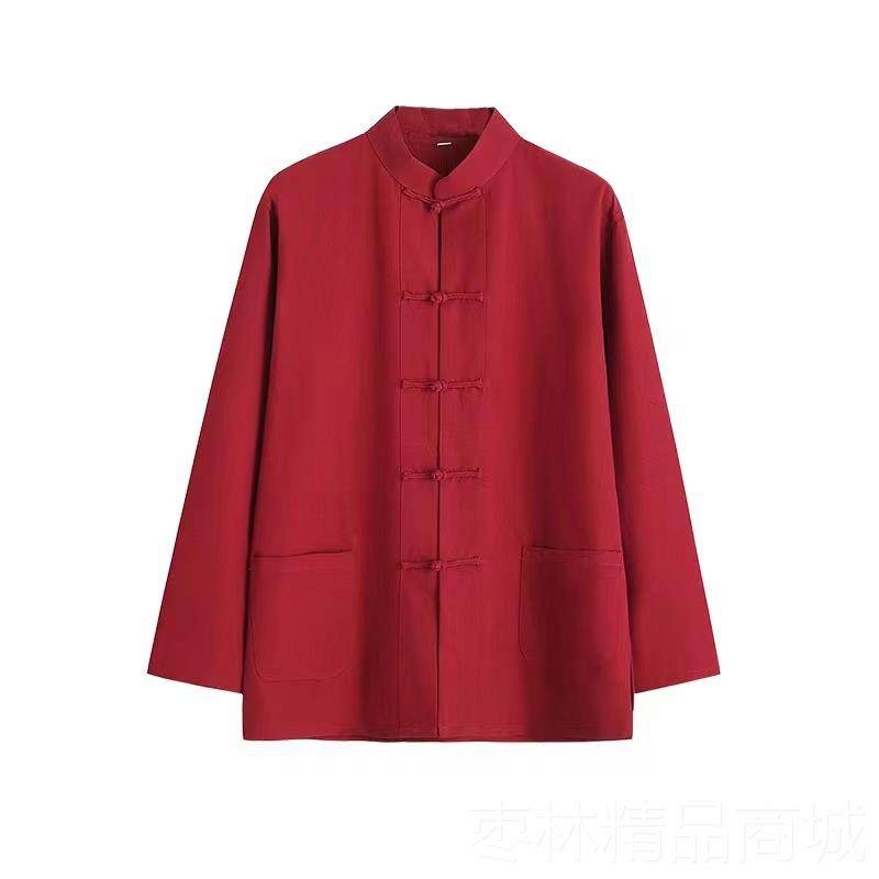 正品棉祥瑞唐春秋款纯老粗布唐长袖男中式中年衬衣士功夫装打底衫,男装,唐装,淘宝优惠券,粉丝福利购,淘宝优惠卷