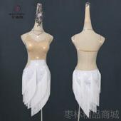 正品 拉丁舞比赛服流苏连衣裙专舞蹈台高级业表演出0花服so 225新款