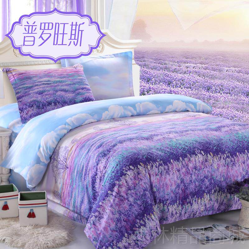 正品棉8四件套欧美风简约大气.5m1.床21.0米双人床单被套全纯棉少