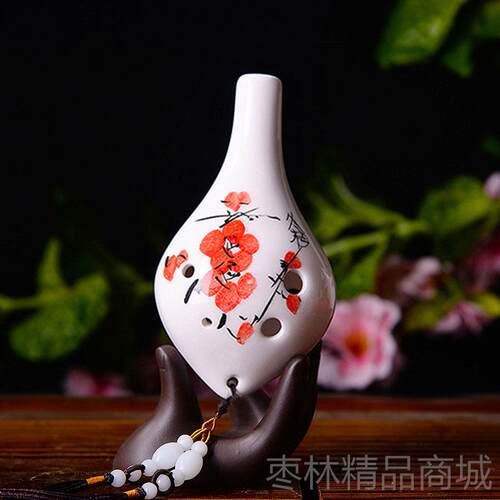 正品陶笛6孔 专or业AC中音六孔C调手绘acina学生乐器初学淘笛追乐