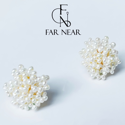 法式太阳花小米珠耳钉小众高级感