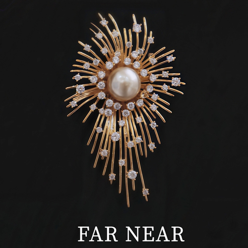 烟花胸针FARNEAR轻奢高级感胸花