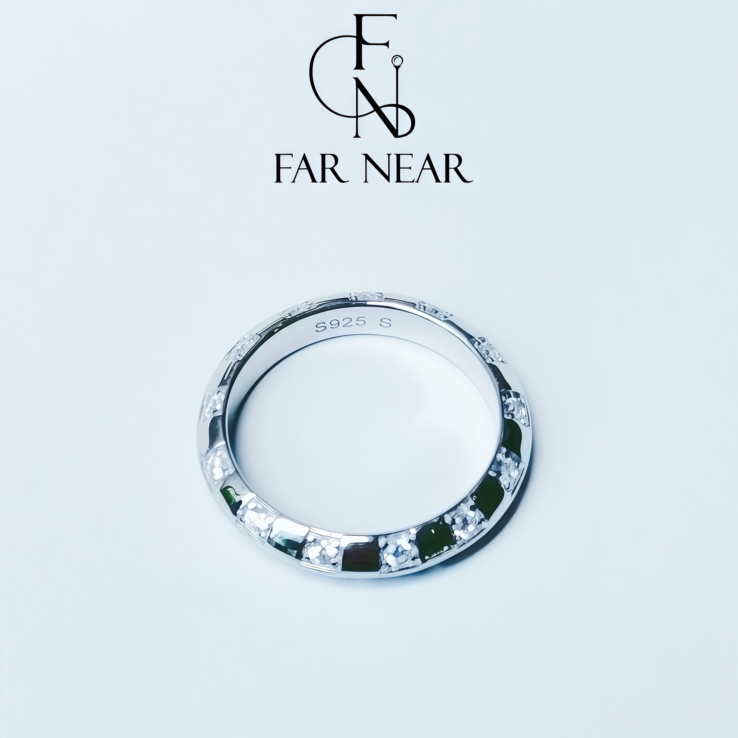 锆石飞碟戒指FARNEAR满钻S925银