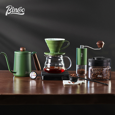 Bincoo专业手冲咖啡壶套装高级陶瓷V60滤杯手摇咖啡机玻璃分享壶