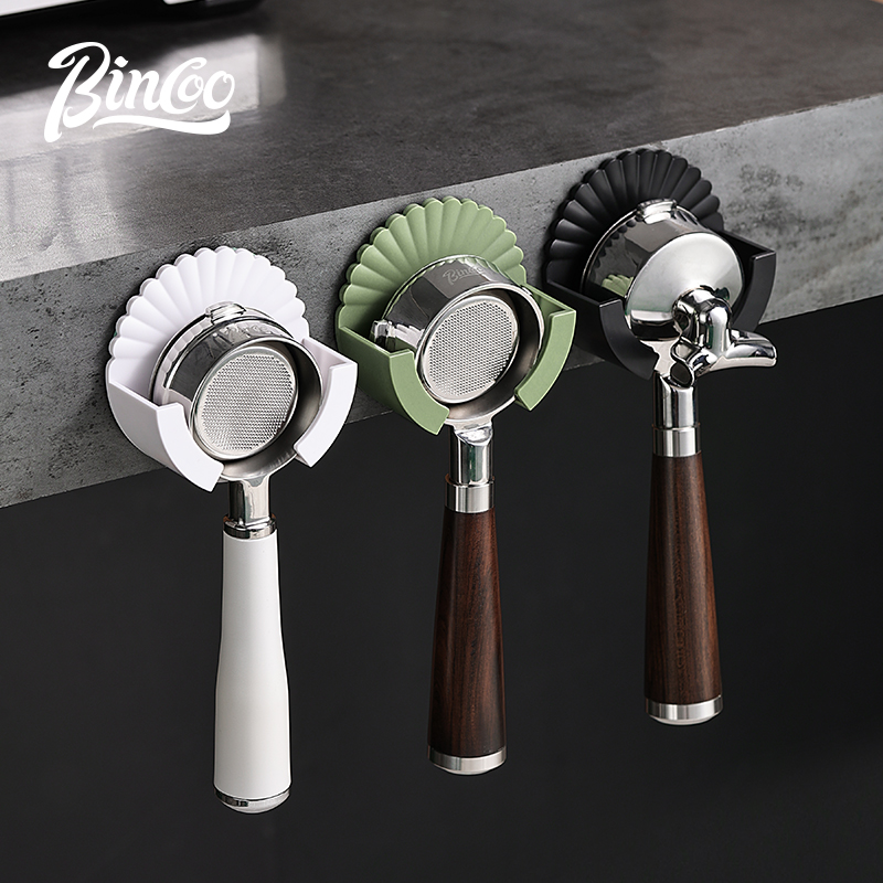 Bincoo咖啡手柄挂架置物架塑料免打孔51/58mm意式器具收纳多功能