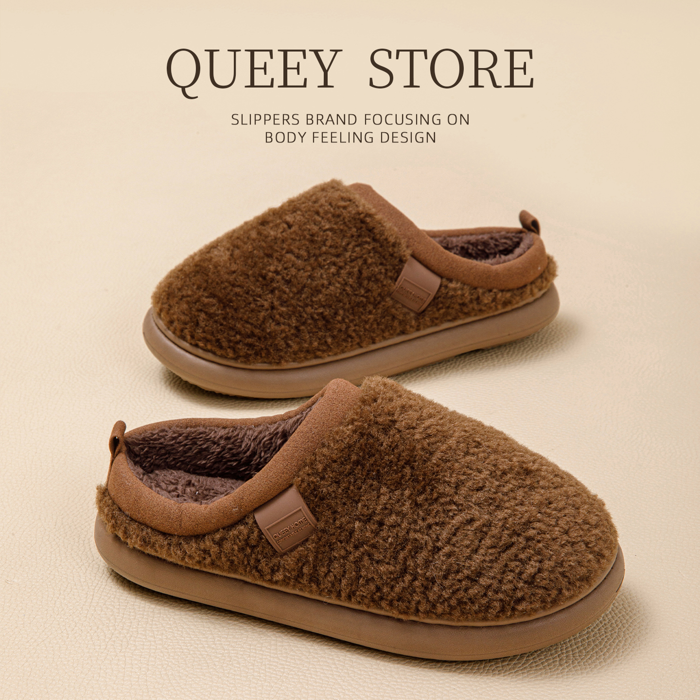 乾驰无声棉拖鞋女冬2025新款室内