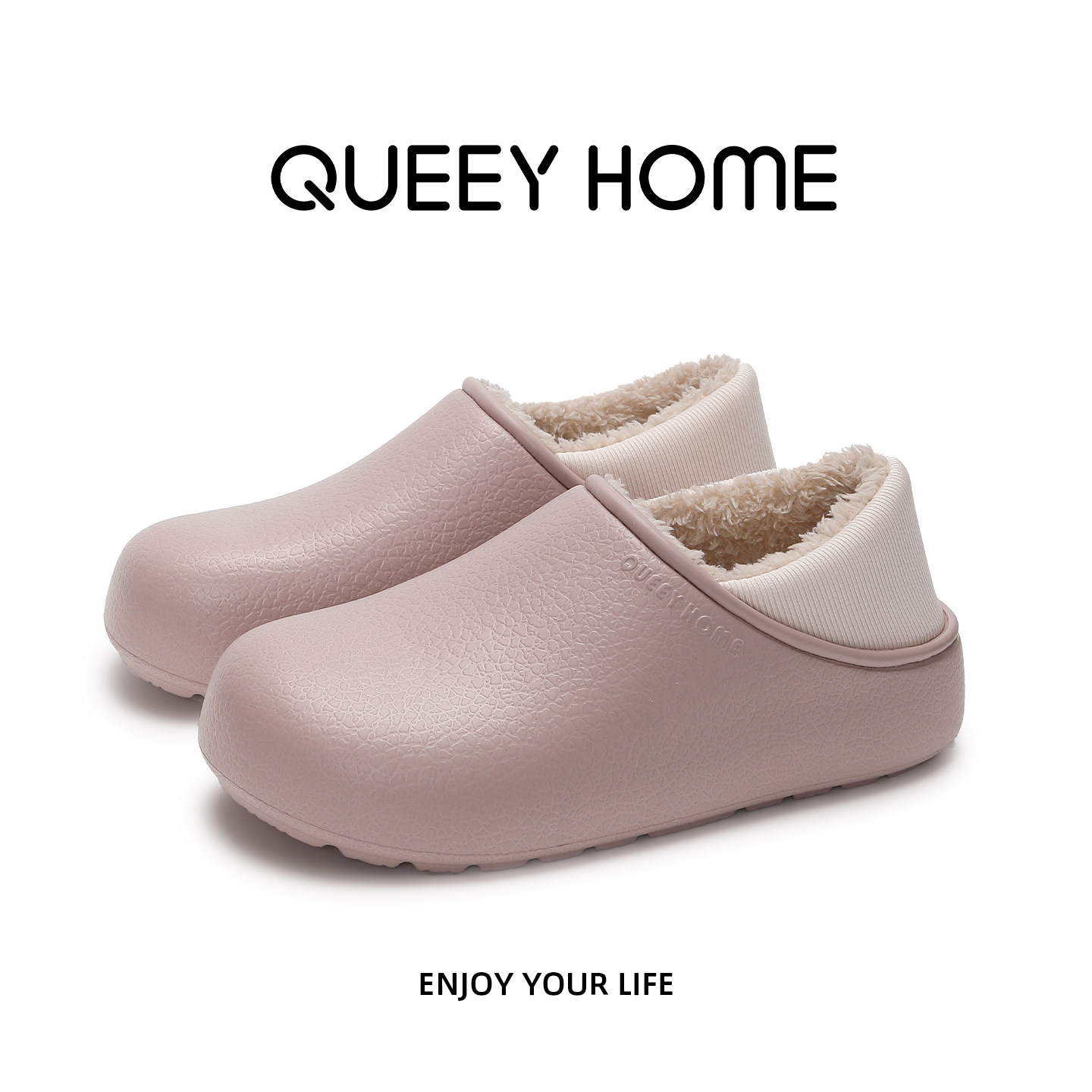 防水包跟棉拖鞋女冬季室内外穿厚底抗菌防滑防臭毛绒保暖棉拖鞋女,居家布艺,居家棉拖/棉鞋,淘宝优惠券,粉丝福利购,淘宝优惠卷