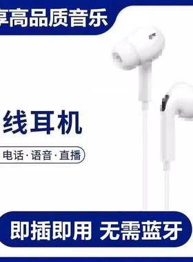 适用苹果有线耳机原装正品15/14/13/12/11/iPad/Pro线控入耳式max