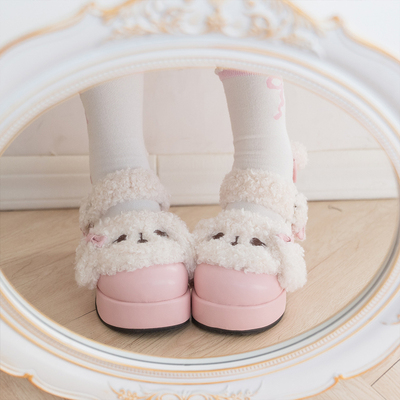 【现货】兔团子厚底 芝士芒芒物语原创松糕底doll感lolita厚底鞋