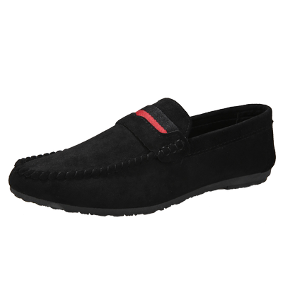 新款男士休闲皮鞋一脚蹬豆豆鞋