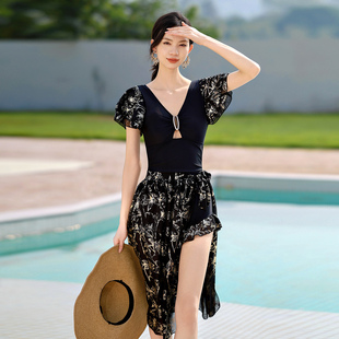 微胖女泳衣女保守显瘦遮肚2026新款 泡温泉沙滩度0325r1 高级感时尚