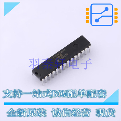 单片机(MCU/MPU/SOC) PIC18F24K22-I/SP SPDIP-28 全新原装正品