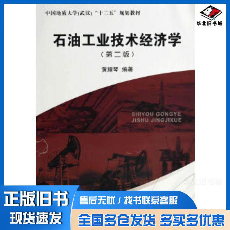 正版旧书石油工业技术经济学黄耀琴中国地质大学出版社9787562533313