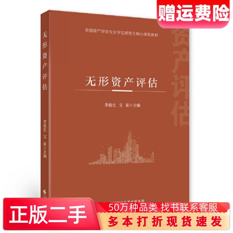 二手书无形资产评估李俊生文豪中国财政经济出版社9787522316437