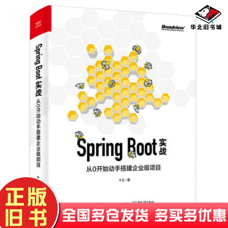 正版旧书SpringBoot实战:从0开始动手搭建企业级项目十三著电子工业出版社9787121414244