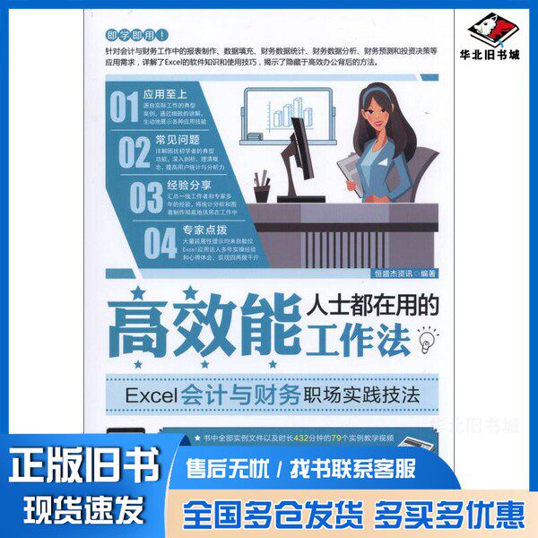 正版旧书高效能人士都在用的工作法 Excel会计与财务职场实践技法恒盛杰资讯编著机械工业出版社9787111536710