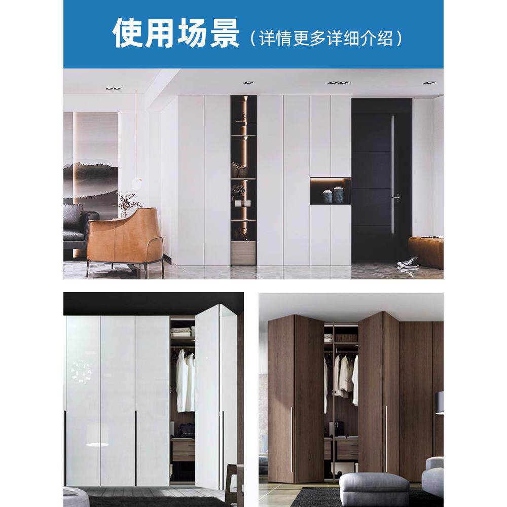 无下轨衣柜折叠门五金配件全套金属砌墙木门重型吊滑轨推拉上轨道