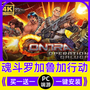 中文版 魂斗羅重制版 加魯加行動(dòng) 雙人聯(lián)機(jī)電腦單機(jī) 全DLC游戲