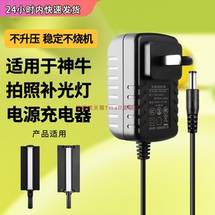 适用于GODOX神牛LC500 1.2A通用变压充电源适配器线插头配件 LC500R手持拍摄影照LED补光棒灯RGB冰灯16.8V1A