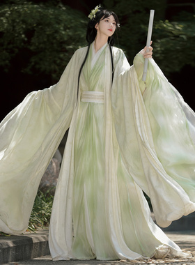 仙楚姬【清辞】原创汉服男女同款魏晋直裾交领战国袍日常春夏新款