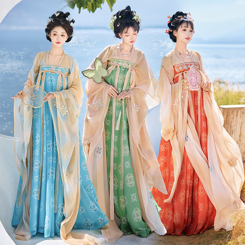 仙楚姬原创汉服女【醒春】唐制齐胸大袖襦破裙仙气日常春夏新款