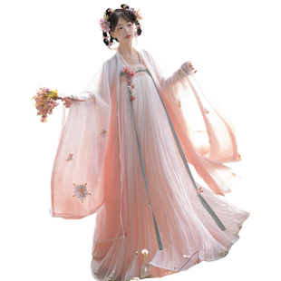 仙楚姬原创正品汉服女齐胸襦裙刺绣大袖衫交领情侣装日常春夏款