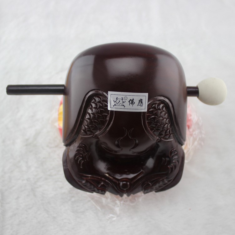 寺院用品法物法器4寸木鱼香樟