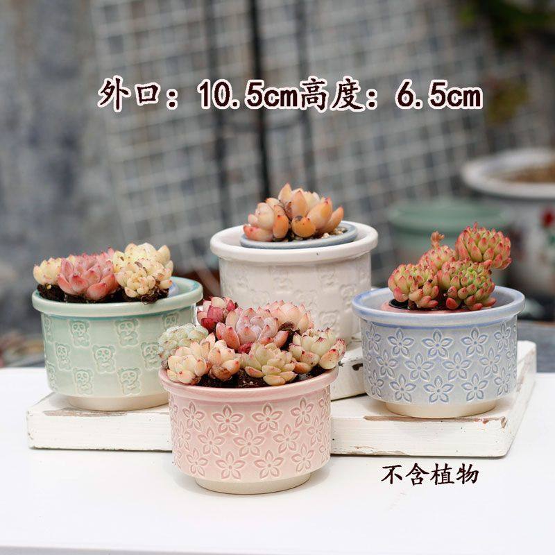 大号印章手工拉坯多肉花盆 印花工艺 透气控型 桌面多肉种植盆,鲜花速递/花卉仿真/绿植园艺,花盆,淘宝优惠券,粉丝福利购,淘宝优惠卷