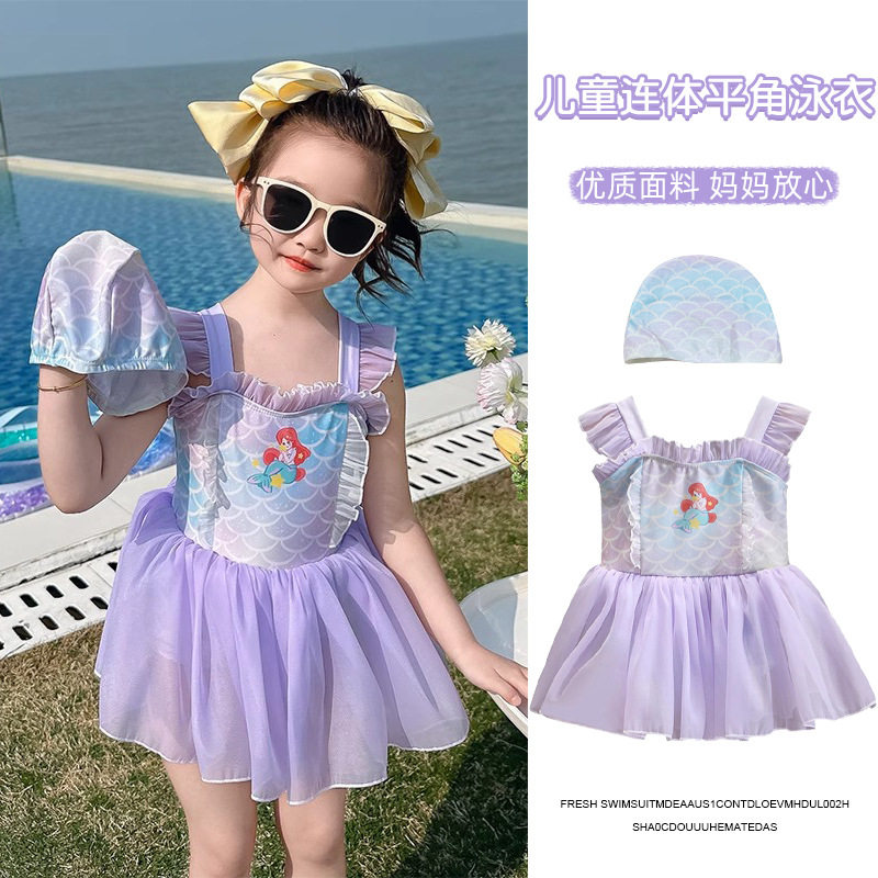 品牌专柜女童泳衣夏季新款