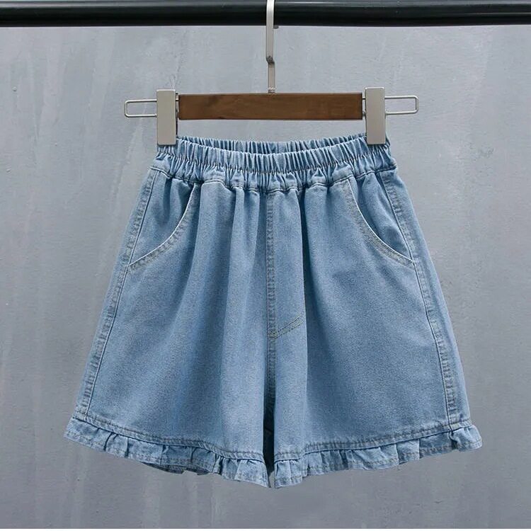 品牌女童牛仔短裤夏时髦裤裙洋气