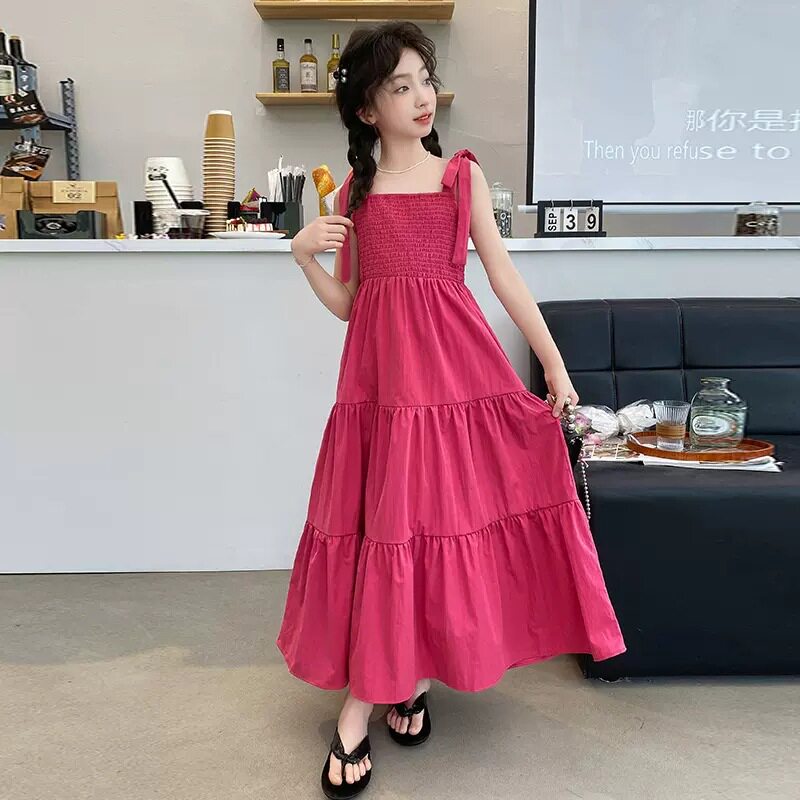 品牌女童沙滩夏季时尚新款公主裙