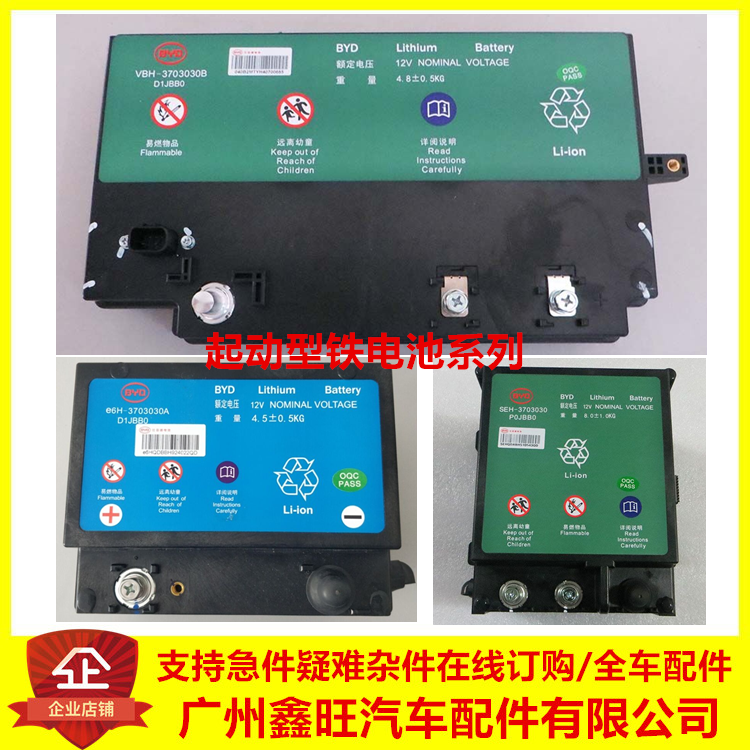 适用比亚迪秦宋DM宋MAX DM 宋Pro 唐DM 汉EV起动型铁电池启动电源