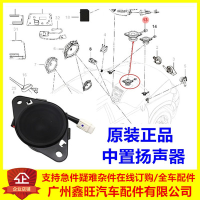 比亚迪原厂中置扬声器仪表台
