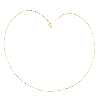 925纯银镀玫瑰金素链18K金