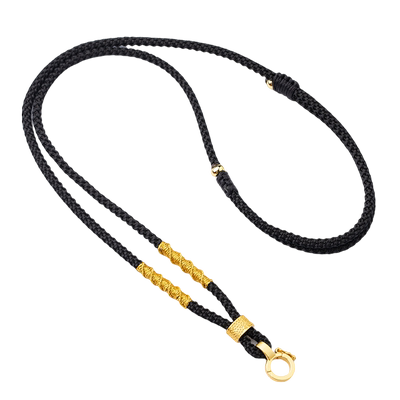 玉坠项链绳子手工编织卡扣配绳