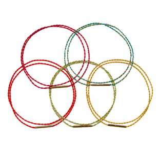 横穿特细金线吊坠挂绳项链绳子黄金翡翠玉石锁骨链女挂脖挂件配绳