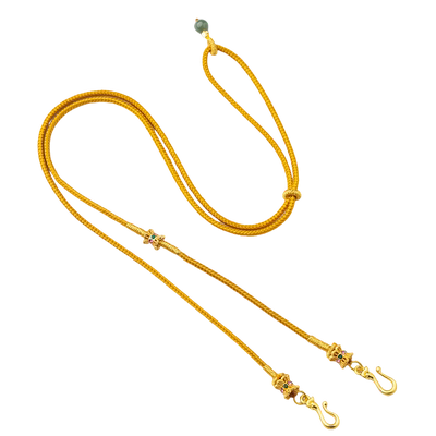 黄金双鱼锦鲤锁编绳项链配绳子