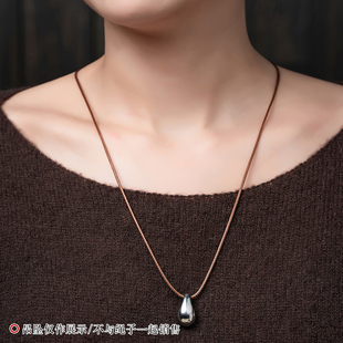 手工编织挂绳男女款吊坠挂件绳子加长可调节黑色皮绳蜡绳项链绳