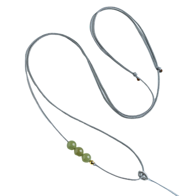 高档子晴水色细项链绳女和田玉佛