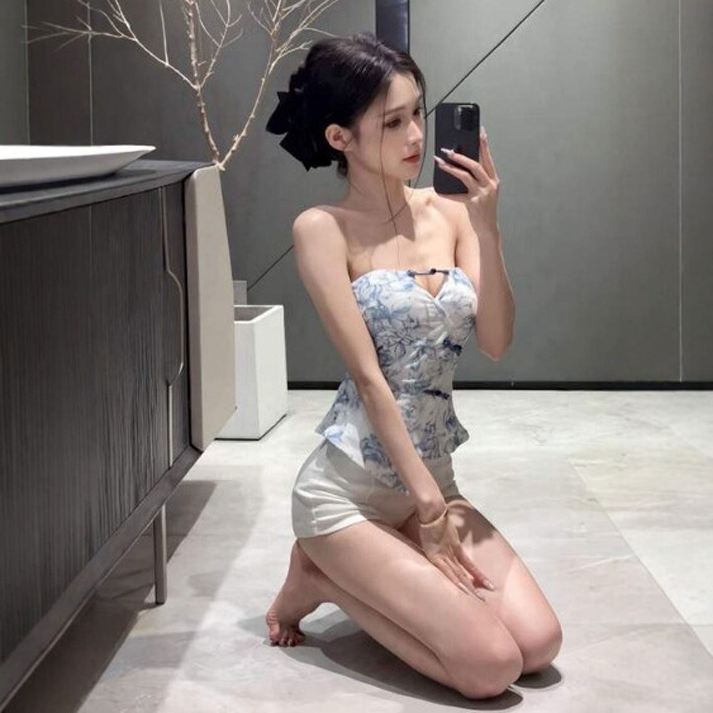 专柜纯欲穿搭复古风独特超好看收腰修身抹胸上衣时尚气质小吊带26