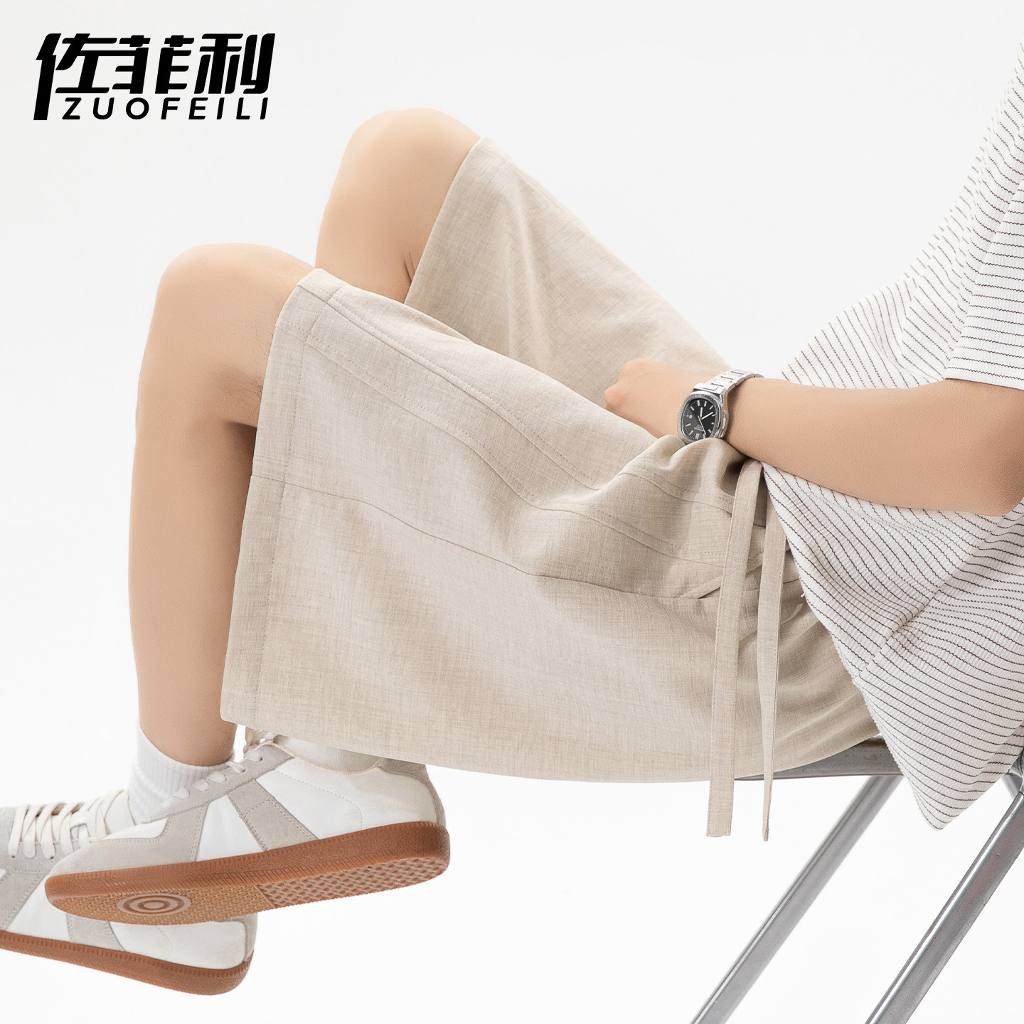 专柜潮牌短裤男夏季薄款2026新款凉感户外休闲大裤衩宽松沙滩五分