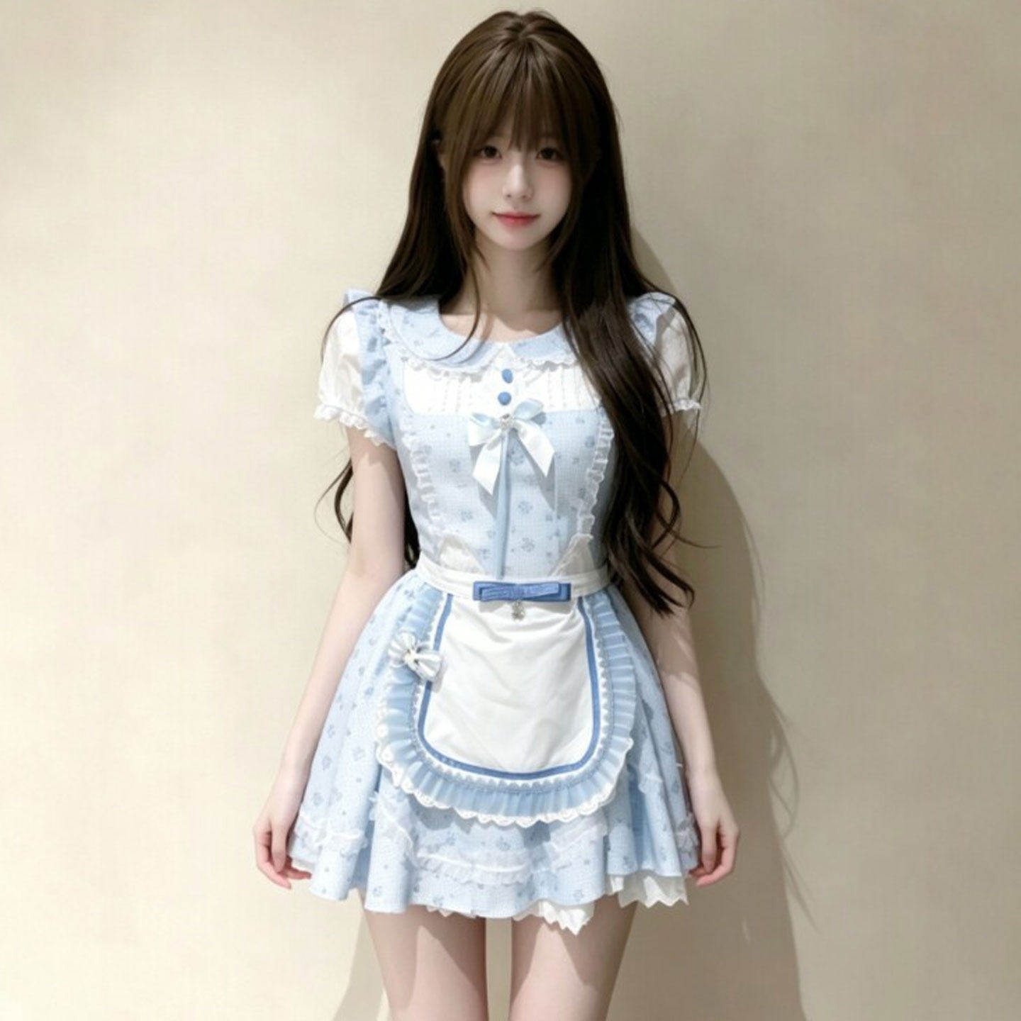专柜法式温柔风超好看碎花收腰蓬蓬小裙子26夏天穿搭漂亮绝美连衣