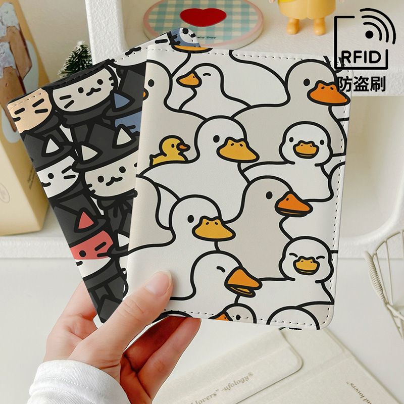 ins小动物护照夹证件包保
