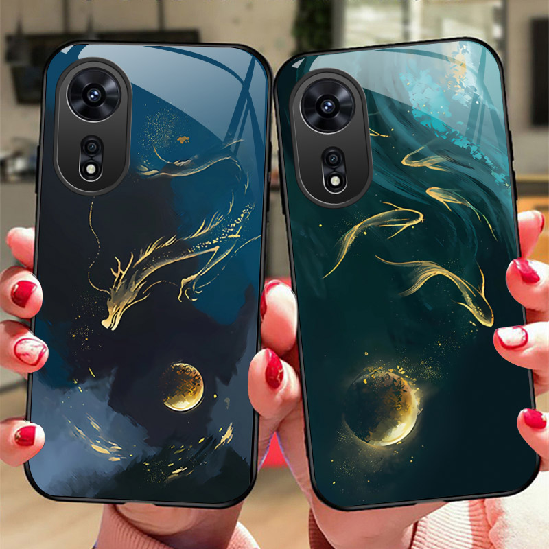 飞龙玻璃OPPO手机壳国潮