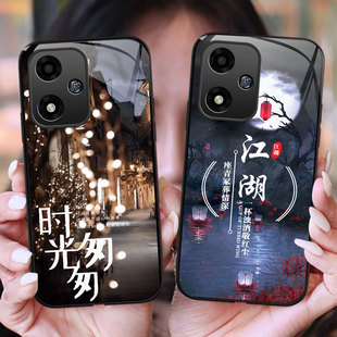 时光匆匆OPPOA2手机壳A1Pro玻璃A2M硅胶软边硬壳OPPO A2X防摔5G保护套PHS110全包镜头PJG110男A11女PHQ110薄