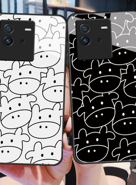 vivoiQOOneo6手机壳IQOONEO6SE玻璃保护套5G硅胶软边硬壳V2199A全包防摔2196男女lq00noe六牛牛卡通i爱酷nea6