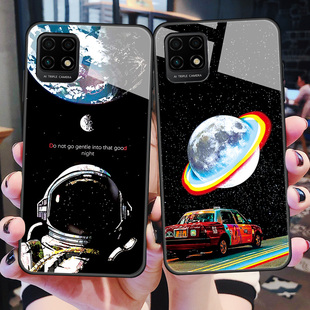 华为麦芒10se手机壳麦芒10玻璃5G全包防摔TYH611M硅胶软边硬壳TYH612M中国电信麦忙1Oes男女情侣星空 士卡通
