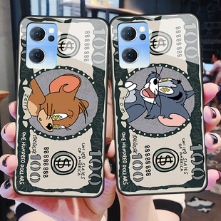 opporeno7手机壳reno7pro玻璃保护5G硅胶套oppo全包防摔por软边硬壳opopreno75g可爱男女情侣opporeon7卡通新