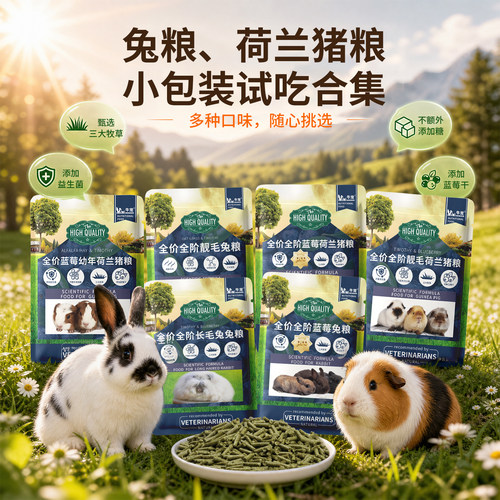 牛宠蓝莓兔粮木瓜凤梨荷兰猪饲料